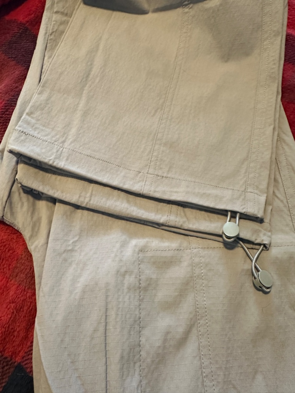 Mono B Nylon Cargo Pants - L - Mocha - Picture 4 of 4